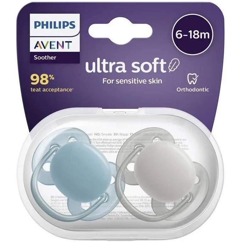 پستانک فیلیپس اونت philips avent 18-6 ماهالترا سافت کد SCF091/34